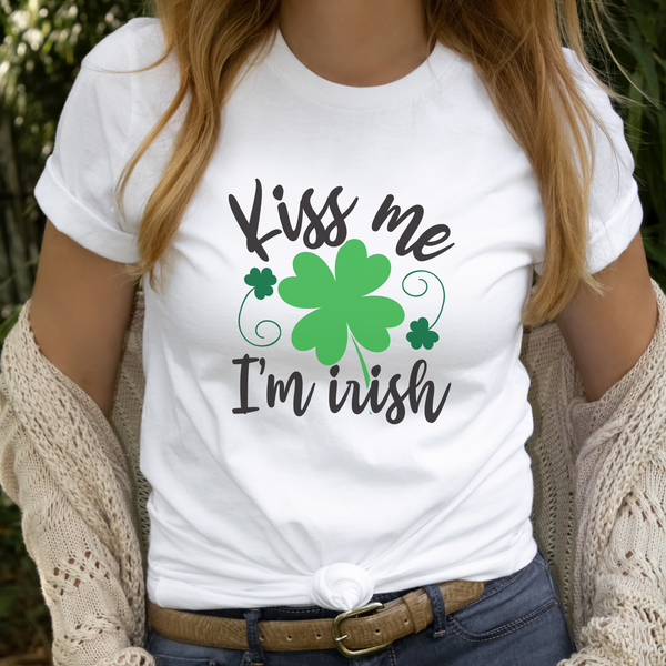 Kiss Me I'm Irish Shirt, St Patricks Day Shirt Womens SheCustomDesigns