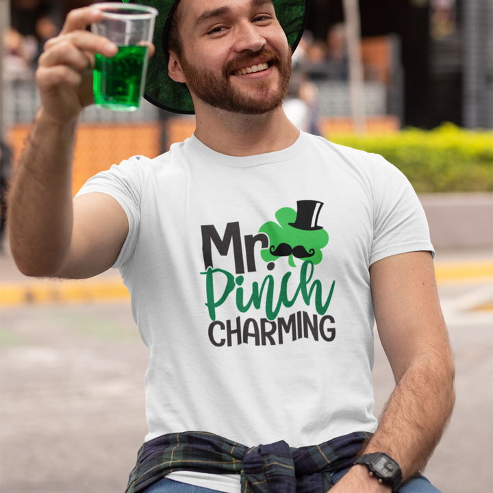 Mr Pinch Charming St Patricks Day Shirt Men, Funny St Patrick's Day Mens Clothing SheCustomDesigns