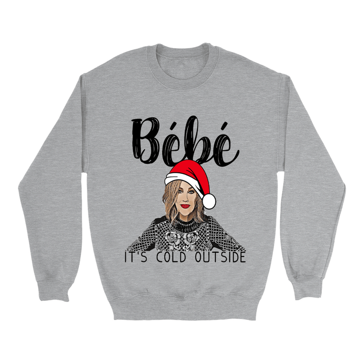 Bebe Its Cold Outside Sweatshirt, Moira Rose Christmas Sweatshirt, Christmas Sweater, Crewneck Pullover Sweater, Moira Rose, Long Sleeves Sweatshirt SheCustomDesigns