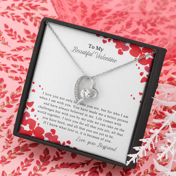 Valentine's Day Gift For Girlfriend - Heart Necklace SheCustomDesigns