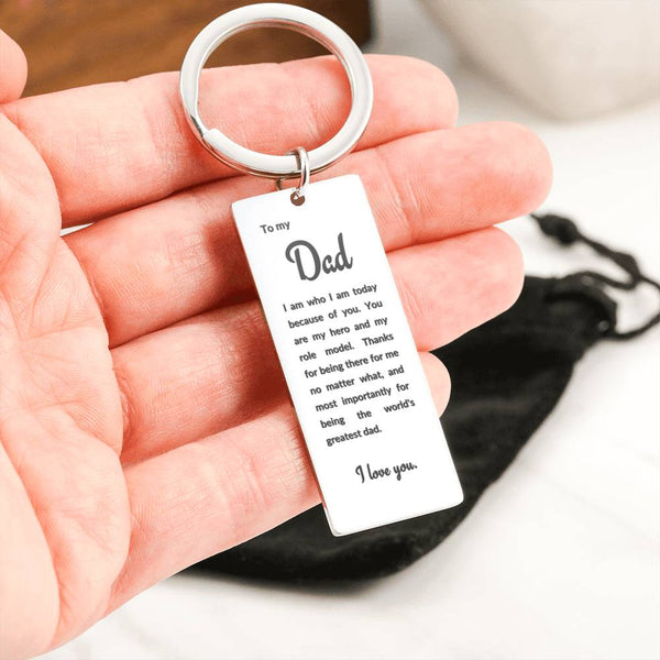 Dad Gift Personalized, Dad Gifts From Daughter, Personalized Dad Keychain Father's Day Gift SheCustomDesigns