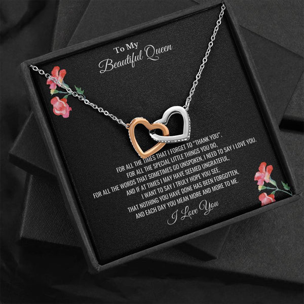 Christmas Gift For Mom From Daughter, Birthday Gift For Mom, Mothers Day Gift, Necklace To My Beautiful Queen SheCustomDesigns