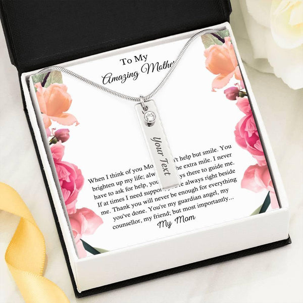 Mothers Day Gift To Mom, Birthday Gift For Mom, Personalized Birthstone Necklace For Mom SheCustomDesigns