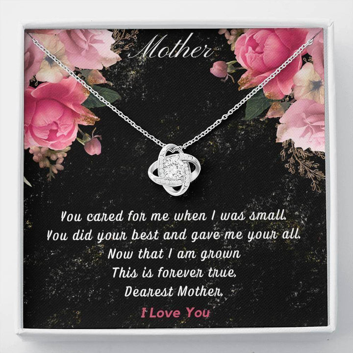 Birthday Gift For Mom, Christmas Gift For Mom From Daughter, Love Knot Necklace Mother SheCustomDesigns