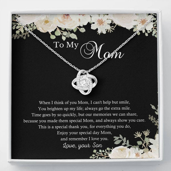 Mothers Day Gift From Son, To My Mom Necklace From Son, Birthday Gift For Mom, Christmas Gift To Mom SheCustomDesigns