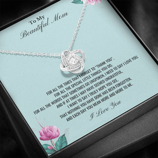 Mom Birthday Gift, Mom Christmas Gift, Mothers Day Gift, Necklace To My Beautiful Mom SheCustomDesigns