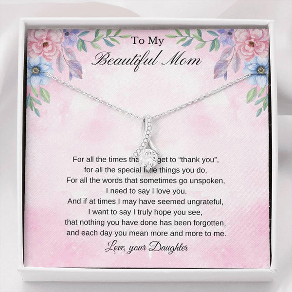 Git To Mom From Daughter, Mothers Day Gift, Birthday Gift For Mom, Mother's Day Jewelry Necklace From Daughter SheCustomDesigns