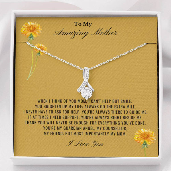 Birthday Gift For Mom, Gift For Mom On Valentines Day, Christmas Gift For Mom From Daughter, Necklace To An Amazing Mother SheCustomDesigns