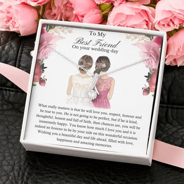 On Your Wedding Day Gift To Best Friend, Bridal Gift For Best Friend SheCustomDesigns