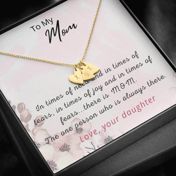 Birthday Gift For Mom, Mothers Day Gift From Daughter, Personalized Charm Necklace For Mom SheCustomDesigns