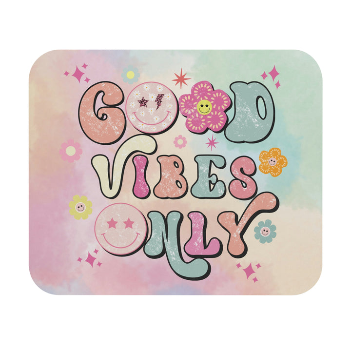 Good Vibes Only Mouse Pad, Cute Mouse Pad, Mousepad Pink SheCustomDesigns