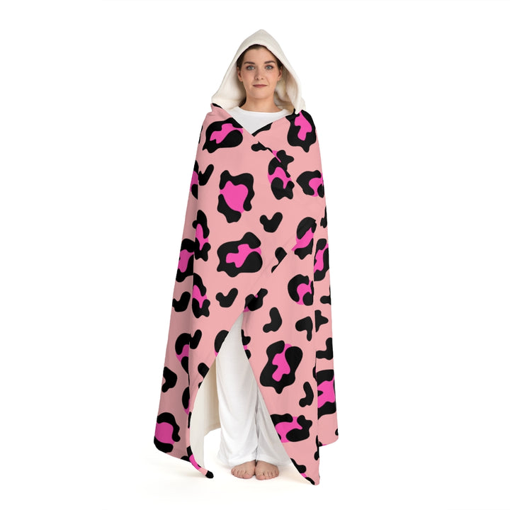 Hooded Blanket Adults, Animal Print Hooded Blanket, Blanket As Gift, Hooded Sherpa Fleece Blanket SheCustomDesigns