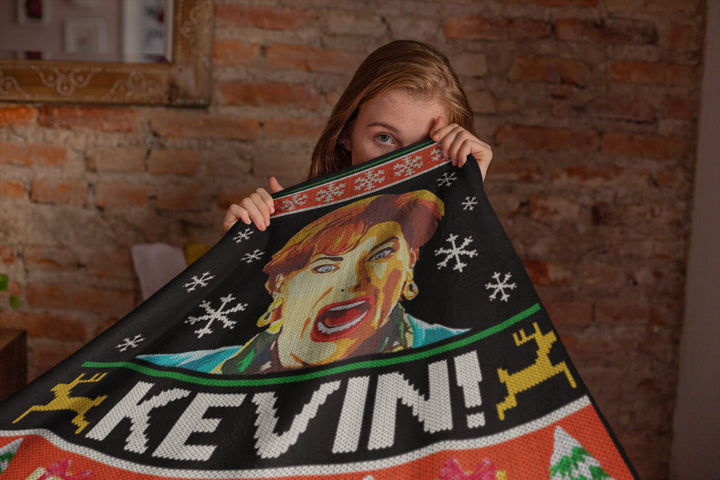 Home Alone Blanket, Kevin Home Alone Christmas Blanket, Mrs McCallister Christmas Throw Blanket Gift SheCustomDesigns