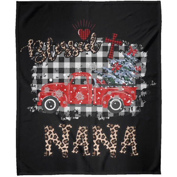 Christmas Gift To Grandmother, Gift To Grandmother From Granddaughter, Blessed Nana Blanket Christmas Gifts For Grandma SheCustomDesigns