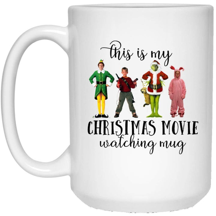 Christmas Friends Mug, This Is My Christmas Friends Movie Watching Mug, Christmas Movie Mug Gift SheCustomDesigns