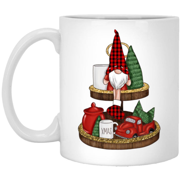 Gnomes Mugs, Christmas Gnomes Mug, Black Gnomies Christmas Mug SheCustomDesigns