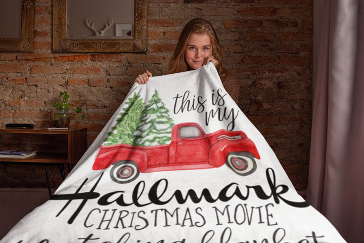 This Is My Christmas Movie Watching Blanket, Christmas Blanket Gift SheCustomDesigns