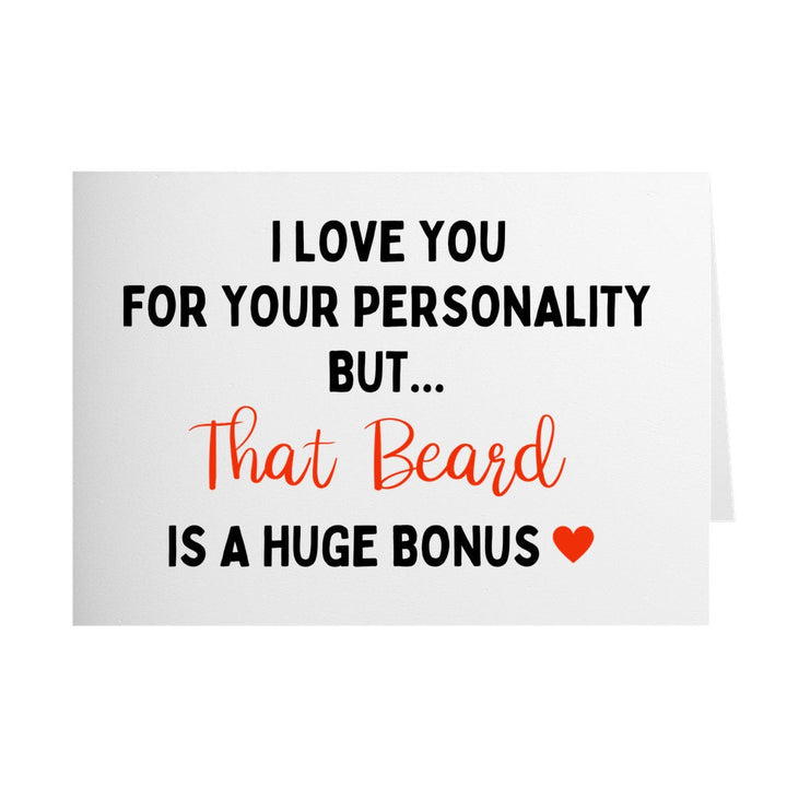 I Love You For Your Personality Card, Vulgar Valentines Card For Boyfriend Or Husband Valentines Card, Naughty Sex Card SheCustomDesigns