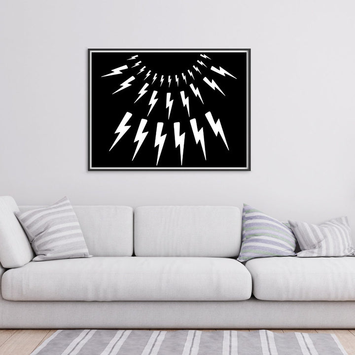 David Rose Lightning Bolt Sweater Poster Illustration, Tv Show Wall Art SheCustomDesigns