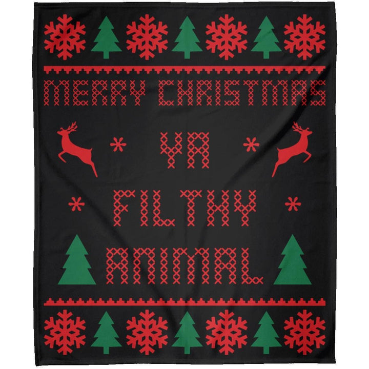 Home Alone Blanket, Christmas Blanket, Merry Christmas Ya Filthy Animal, Christmas Gift, Holiday Gift, Christmas Movies Watching Blanket SheCustomDesigns