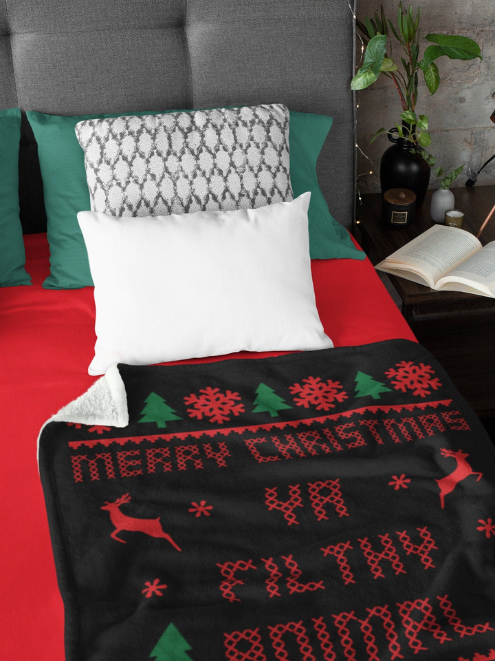 Home Alone Blanket, Christmas Blanket, Merry Christmas Ya Filthy Animal, Christmas Gift, Holiday Gift, Christmas Movies Watching Blanket SheCustomDesigns