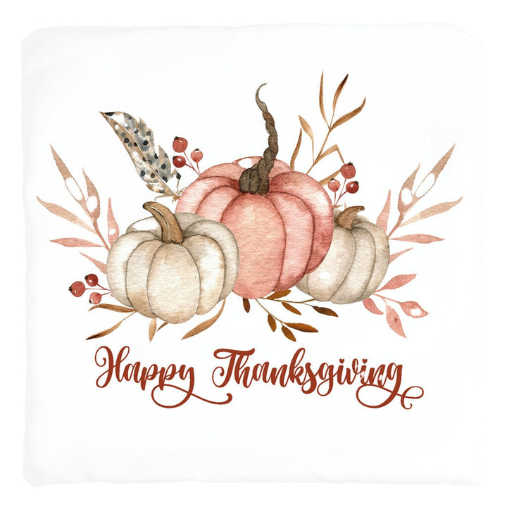 Happy Thanksgiving Pillow Cover, Fall Pillow Cover, Watercolor Pumpkins, Pumpkin Patch, Pumpkins Decor, Pumpkin Pillow, Fall Deco, Autumn SheCustomDesigns