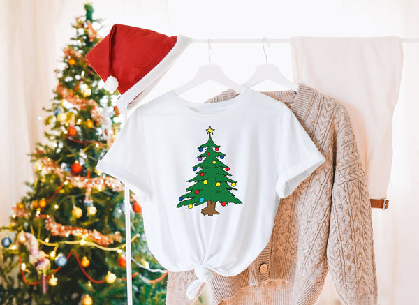 Christmas Tree Shirt, Family Matching Christmas Shirts, Christmas Tee, Holiday Shirt SheCustomDesigns