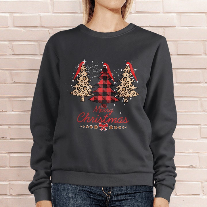 Merry Christmas Sweatshirt, Family Christmas Shirts, Christmas Trees Shirt, Christmas Shirt Plus Size, Christmas Sweater SheCustomDesigns