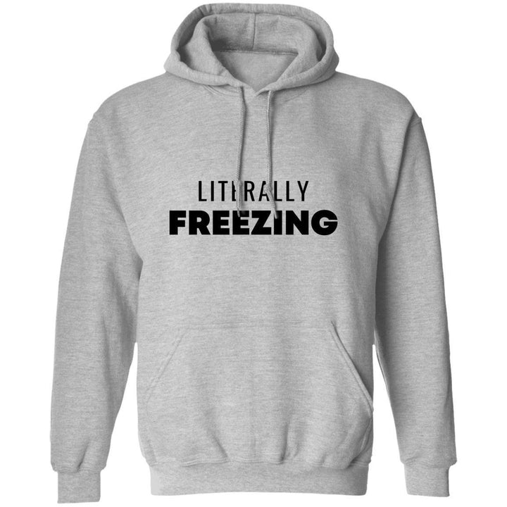 Literally Freezing Hoodie, I'm Freezing, I'm Freaking Cold, Pullover Sweater, Winter Shirt, Cute Winter Sweater SheCustomDesigns