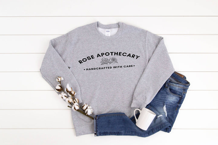 Rose Apothecary Shirt, Handcrafted With Care Shirt, David Rose Long Sleeve Shirt SheCustomDesigns