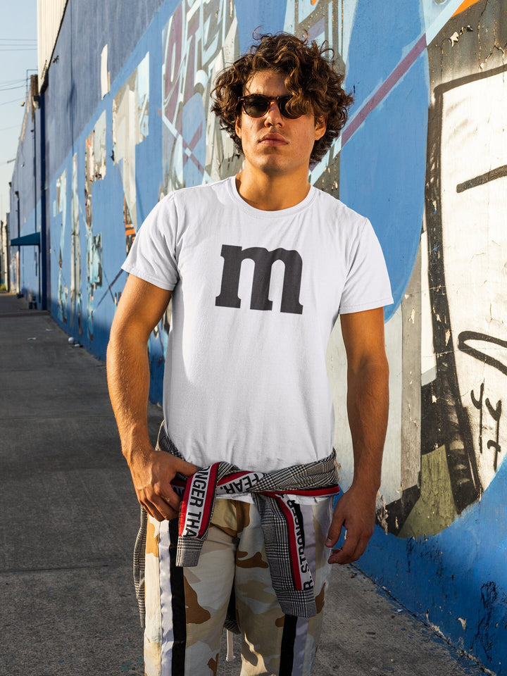 M&M Shirt, M and M Shirt, M Chocolate, Halloween Shirt, M Candy T-Shirt, M Chocolate Shirt SheCustomDesigns