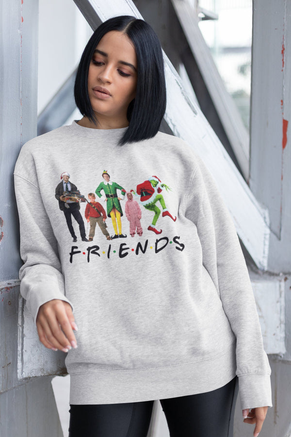 Christmas Friends Shirt, Christmas Sweatshirt, Christmas Movies Watching Shirt SheCustomDesigns