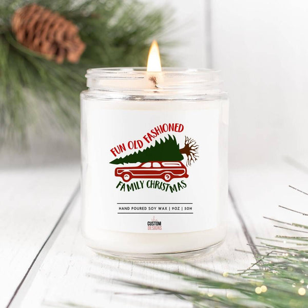 Christmas Candle For Windows, 9 oz Candle, Funny Christmas Candle, Clark Griswold, Fun Old Fashioned Christmas SheCustomDesigns