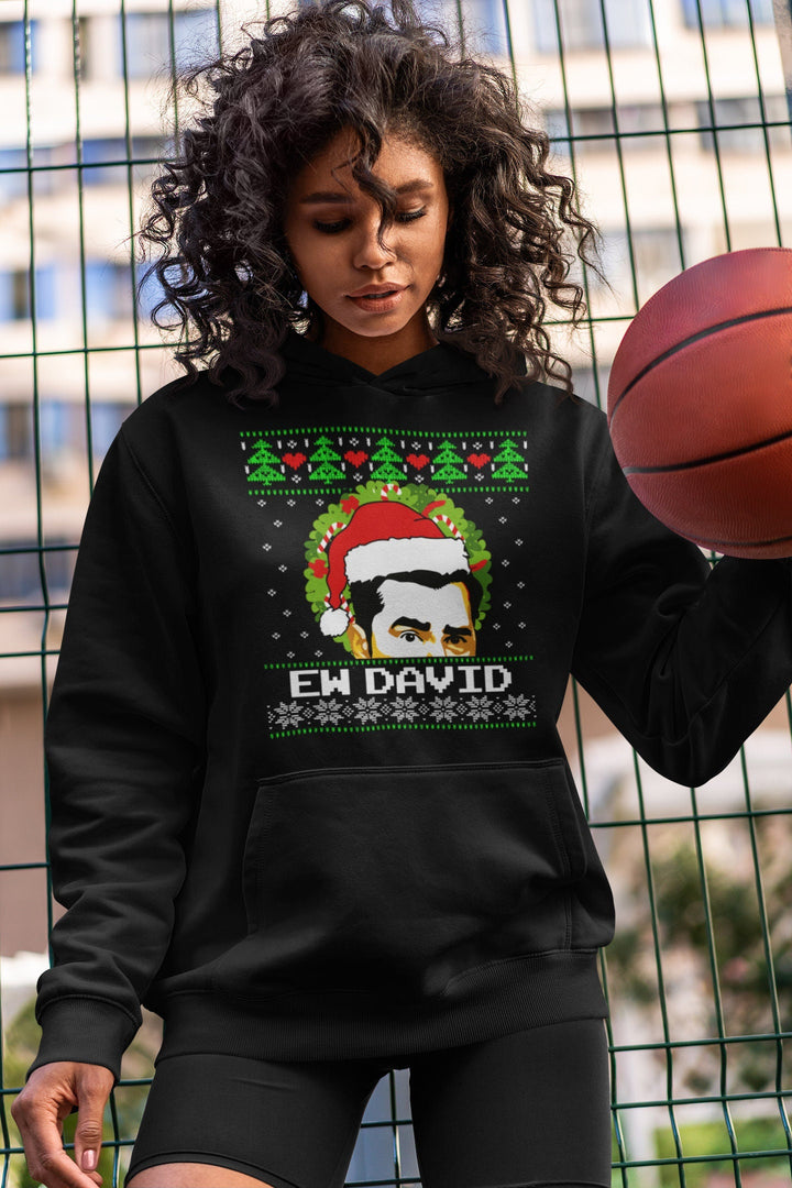 Ew David Christmas Hoodie, Creek Christmas Sweater, Creek Christmas Gifts, Ugly Christmas Sweater, Merry Schittmas Hoodie SheCustomDesigns