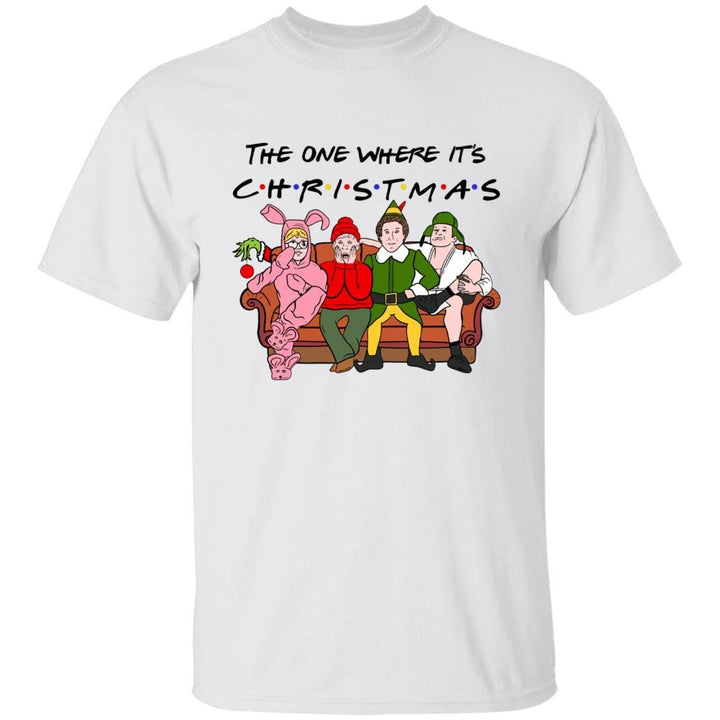 The One Where Its Christmas T-Shirt, Christmas Friends T-Shirt, Christmas Pajamas, Holiday Shirt SheCustomDesigns