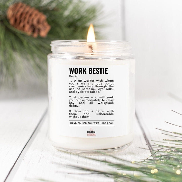 Work BFF Candle, Work Bestie Candle, Best Friend Candle, Funny Candle SheCustomDesigns