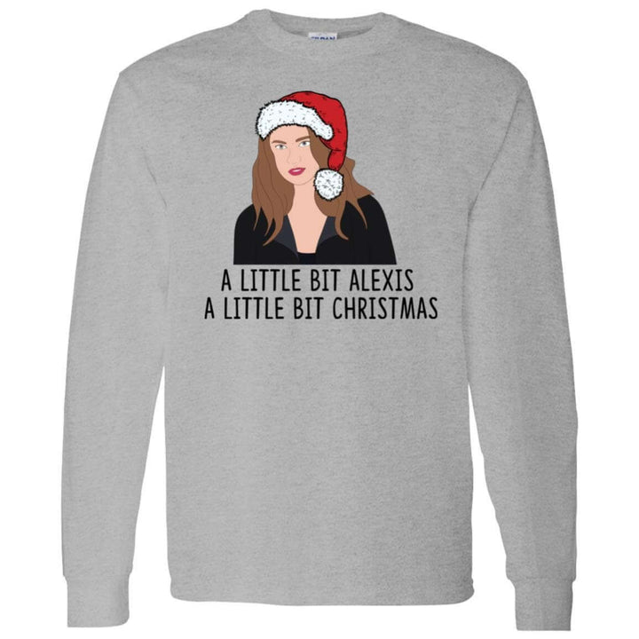 A Little Bit Alexis Shirt, Fa La La A Little Bit Christmas, Alexis Rose Shirt, Creek Shirt, Long Sleeve Shirt Christmas SheCustomDesigns