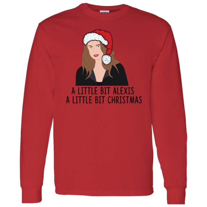 A Little Bit Alexis Shirt, Fa La La A Little Bit Christmas, Alexis Rose Shirt, Creek Shirt, Long Sleeve Shirt Christmas SheCustomDesigns