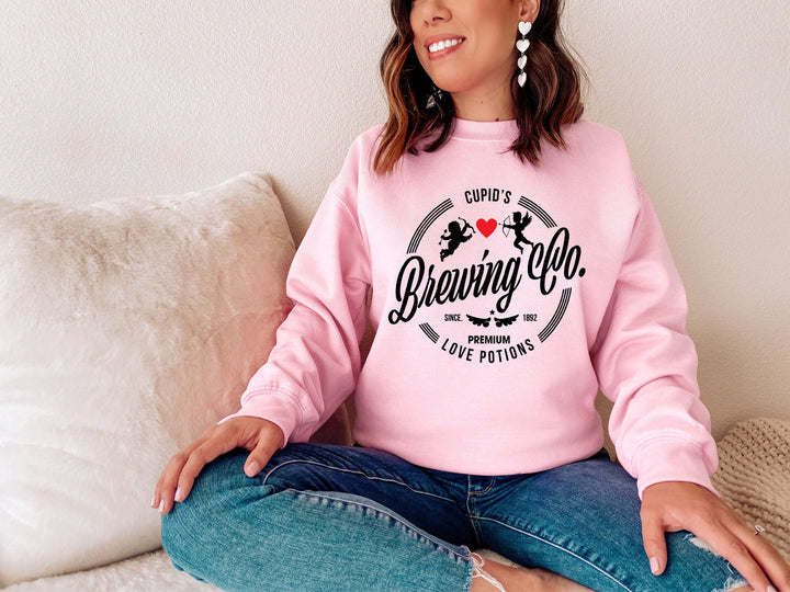 Cupid's Brewing Co Sweatshirt, Valentines Day Sweatshirt, Cupid Sweatshirt, Valentines Sweatshirt, Love Potions, Valentines Outfit SheCustomDesigns