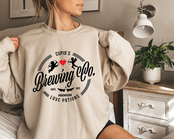 Cupid's Brewing Co Sweatshirt, Valentines Day Sweatshirt, Cupid Sweatshirt, Valentines Sweatshirt, Love Potions, Valentines Outfit SheCustomDesigns
