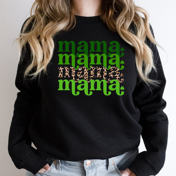 Mama Mama Mama Sweatshirt, Mama St Patricks Day Sweatshirt, St Pattys Day Sweatshirt, Mommy and Me Sweatshirt, Mama St Patrick's Day Sweater SheCustomDesigns
