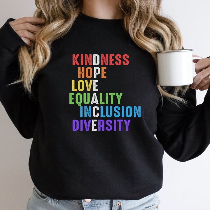 Inclusion Sweatshirt, Equality Diversity Sweatshirt, Autism Awareness Sweatshirt, Equality Sweatshirt, Neurodiversity Dysleixa Sweatshirt SheCustomDesigns