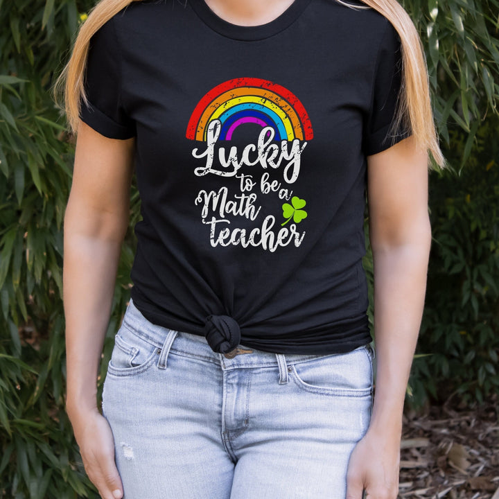 Math Teacher, Shirt, Lucky Teacher T-Shirt, St Patricks Day Teacher Shirt, St Pattys Day Shirt, Gift For Teacher SheCustomDesigns