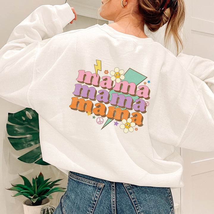 Retro Mama Sweatshirt, Mothers Day Gift, Retro Mom Sweatshirt, Gift For Mom, Mama Crewneck Sweatshirt, One Loved Mama SheCustomDesigns