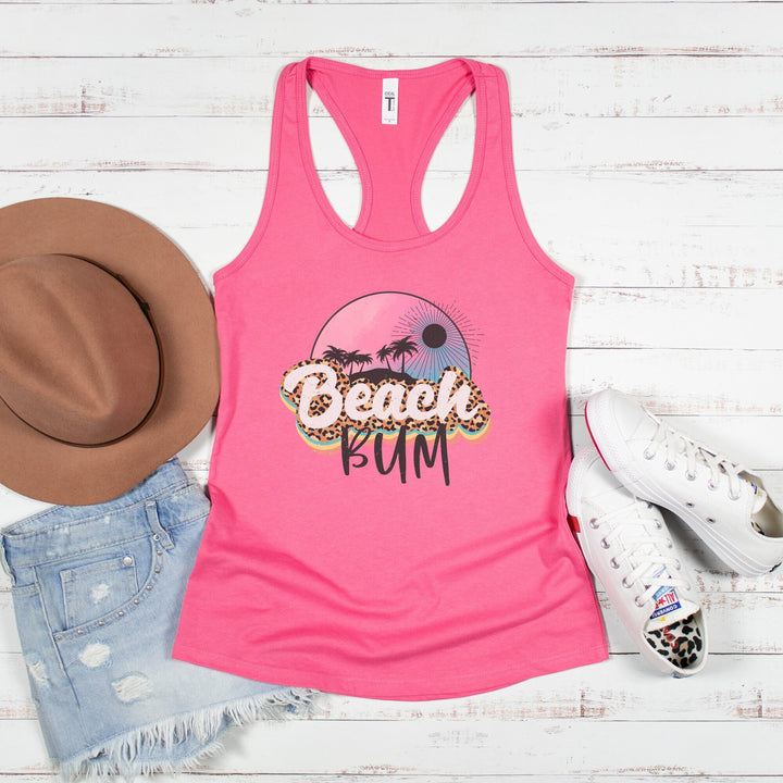 Summer Tank Tops For Women, Beach Bum Tank, Summer Sunset Tank, Vacation Shirts Women, Beach Babe Shirt, Aloha Summer Vibes, Racerback Tanks SheCustomDesigns