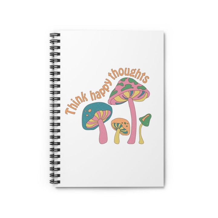 Mushroom Notebook, Cottage core Journal, Positive Affirmations Journal, Think Happy Thoughts, Mushroom Aesthetic Notebook SheCustomDesigns