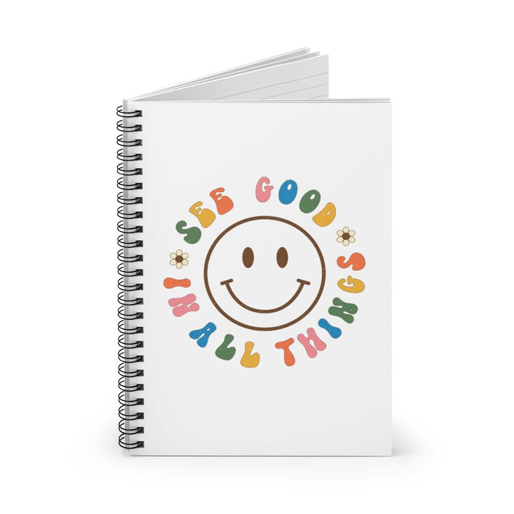 Positive Affirmation Journal, Motivational Quotes Notebook, Inspirational Gifts, See Good In All Things Aesthetic Notebook, Cute Journal SheCustomDesigns