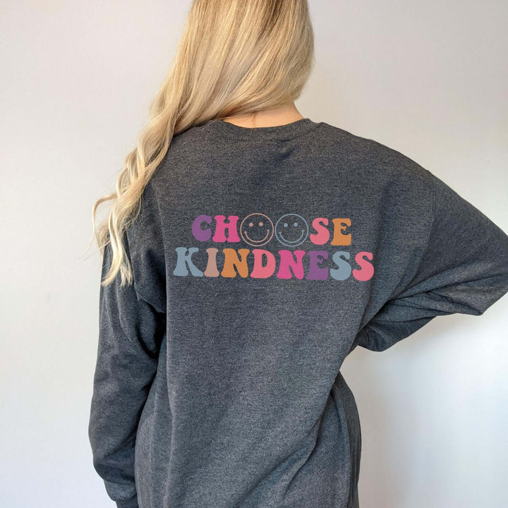 Choose Kindness Sweatshirt, Trendy Retro Sweatshirt, Aesthetic Sweatshirt, Oversized Sweater, Crewneck Sweatshirt SheCustomDesigns
