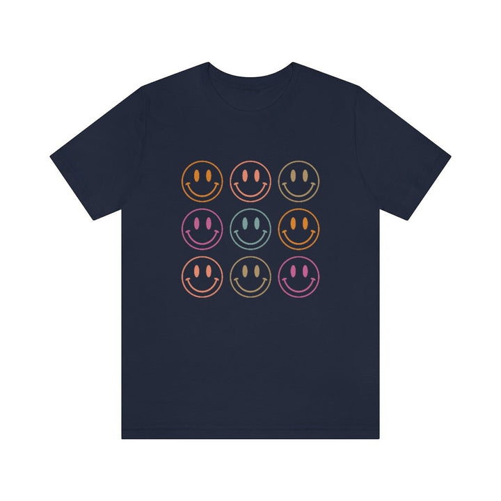 Retro Smiley Face Shirt, Happy Smile T-Shirt, Aesthetic Graphic Tee, Positivity Vintage T-Shirt, Trending Oversized T-Shirt SheCustomDesigns
